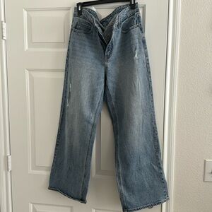 Old Navy Extra High Rise Sky Hi Wide Leg